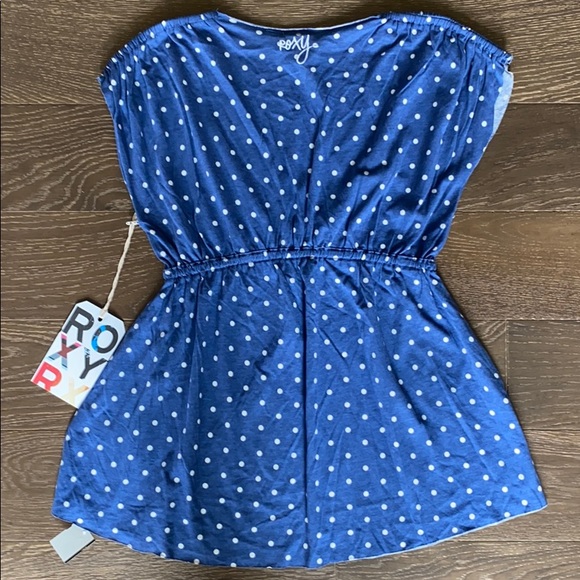 Roxy Sleeveless Polka Dot Top - NWT - Picture 5 of 6